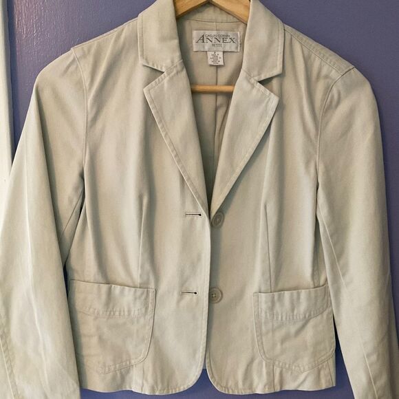 Casual Corner Annex Beige Jacket size Petite P - Picture 1 of 7